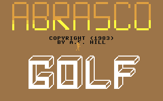 C64 GameBase Abrasco_Golf Abrasco_Ltd. 1983