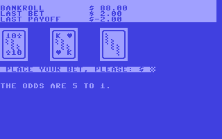 C64 GameBase Acey-Deucy 1980