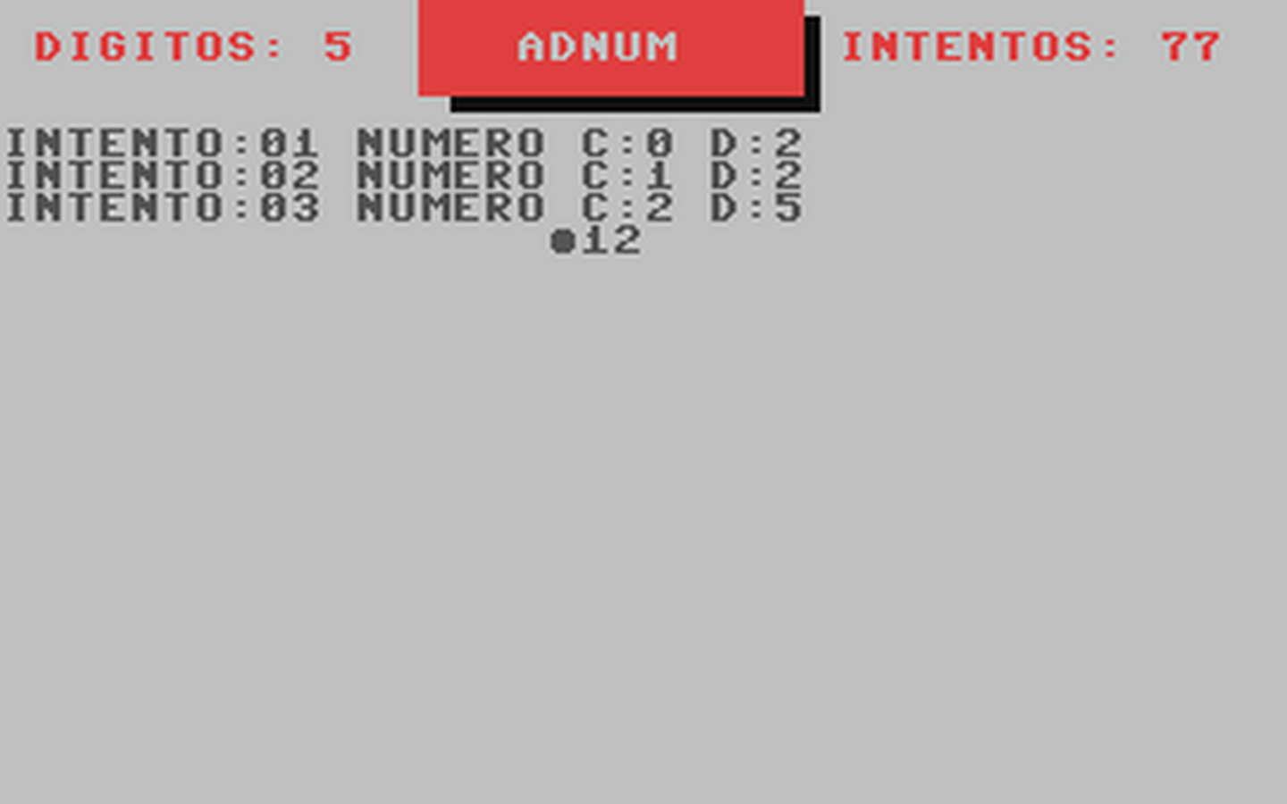 C64 GameBase Adnum Proedi_Editorial_S.A./Drean_Commodore 1986