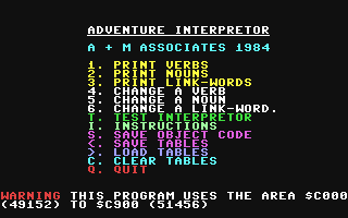 C64 GameBase Adventure_Interpretor A+M_Associates 1984