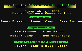 C64 GameBase Adventures_in_Colorland_-_Space_Sagas Hayden_Book_Company,_Inc. 1985