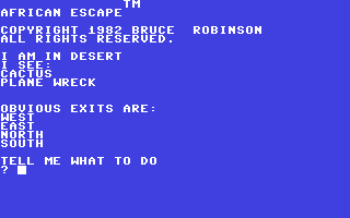 C64 GameBase African_Escape Mogul_Communications_Ltd. 1983