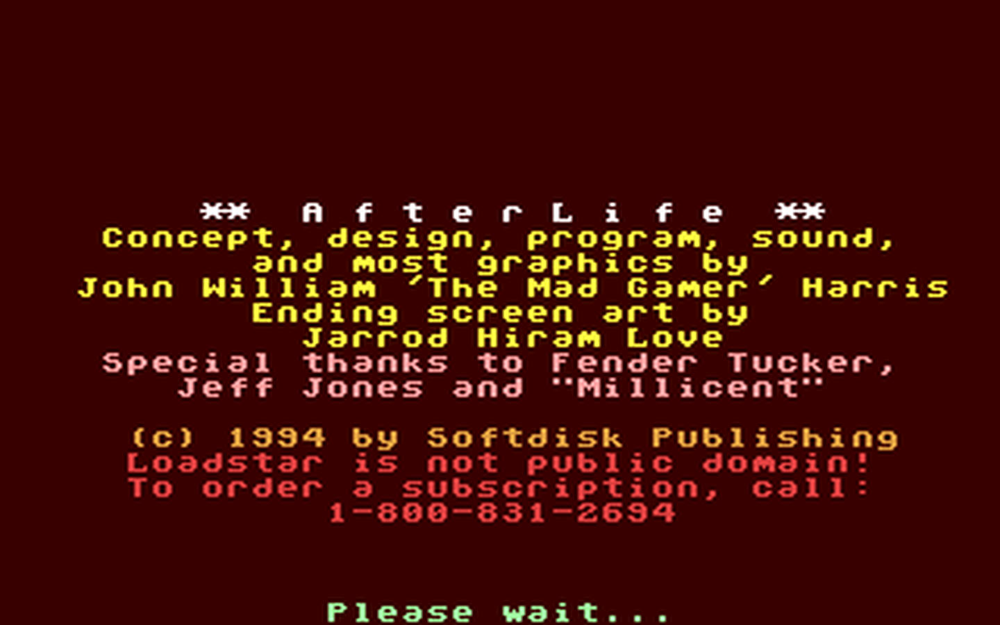 C64 GameBase AfterLife Loadstar/Softdisk_Publishing,_Inc. 1994
