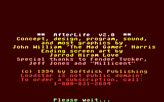 C64 GameBase AfterLife_v2.0 Loadstar/Softdisk_Publishing,_Inc. 1994
