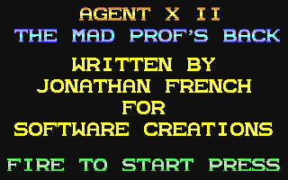 C64 GameBase Agent_X_II_-_The_Mad_Prof's_Back Mastertronic 1987