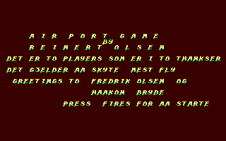 C64 GameBase Air_Port_Game (Created_with_SEUCK)