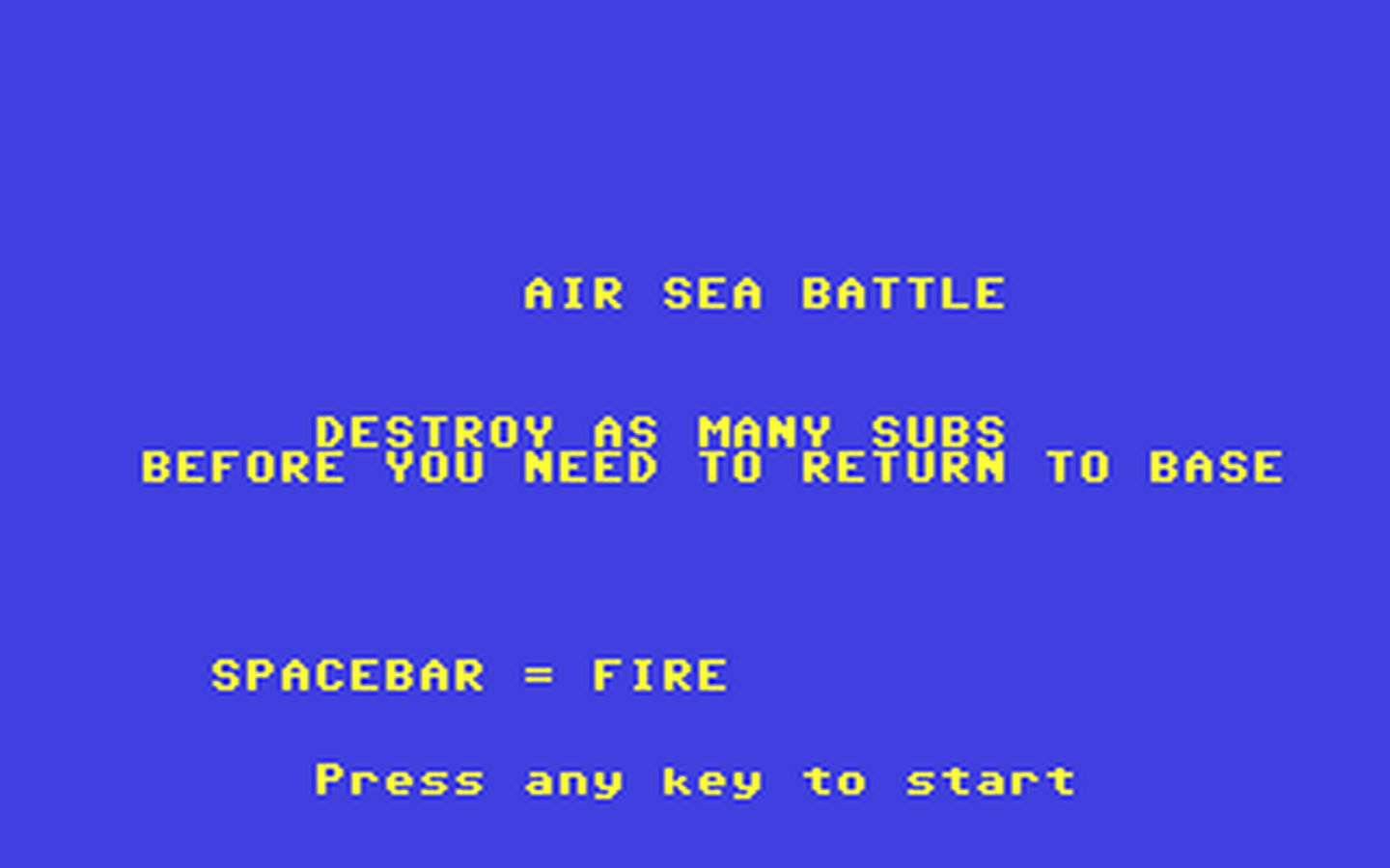 C64 GameBase Air_Sea_Battle (Public_Domain) 2014