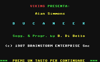 C64 GameBase Alan_Simmons_-_Bucaneer Edizioni_Hobby/Viking 1987