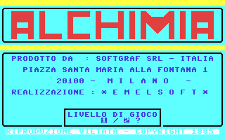 C64 GameBase Alchimia CESE_s.r.l./Amico_Bit 1985