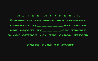 C64 GameBase Alien_Attack_III_-_The_Final_Attack Champion_Software