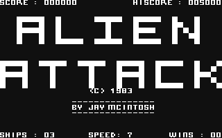 C64 GameBase Alien_Attack NET_Software_Ltd. 1983