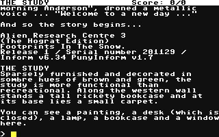C64 GameBase Alien_Research_Centre_III_-_Footprints_in_the_Snow Zenobi_Software 2020