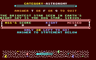 C64 GameBase Alien_Science_Quiz Loadstar/Softdisk_Publishing,_Inc. 1991
