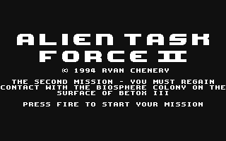 C64 GameBase Alien_Task_Force_II Binary_Zone_PD 1994