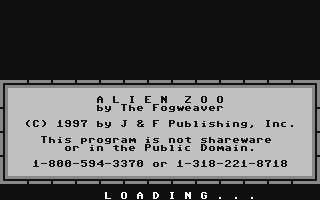 C64 GameBase Alien_Zoo Loadstar/J_&_F_Publishing,_Inc. 1997