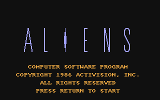 C64 GameBase Aliens_-_The_Computer_Game Activision 1986