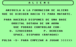 C64 GameBase Aliens Grupo_de_Trabajo_Software_(GTS)_s.a./Commodore_Computer_Club 1986