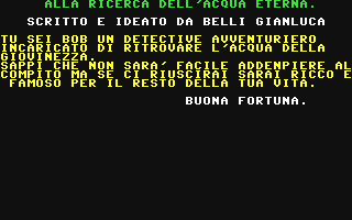 C64 GameBase Alla_Ricerca_dell'Acqua_Eterna