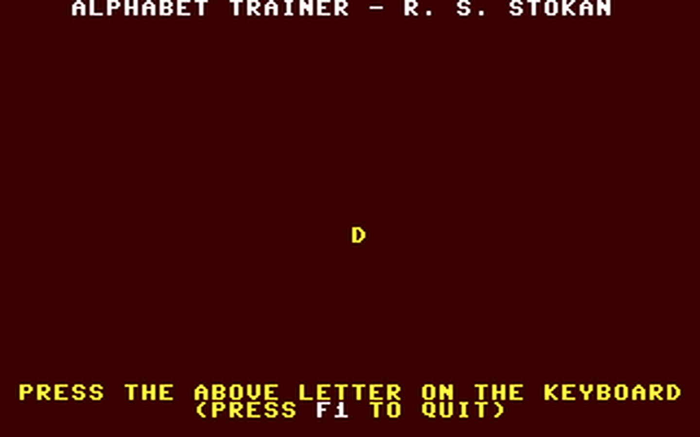 C64 GameBase Alphabet_Trainer Commodore_Magazine,_Inc. 1987