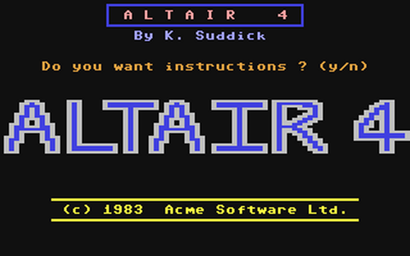C64 GameBase Altair_4 Voyager 1983