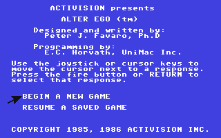 C64 GameBase Alter_Ego_-_Male_Version Activision 1986