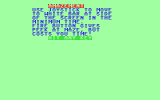 C64 GameBase Amazement Robert_J._Brady_Co. 1984