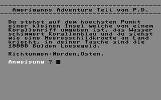 C64 GameBase Ameriganos_ein_Adventure_Teil_II PDPD_Software 1992