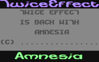 C64 GameBase Amnesia Twice_Effect 1995