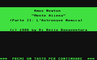 C64 GameBase Amos_Newton_-_Mente_Aliena:_L'Astronave_Nemica Edizioni_Hobby/Explorer 1986