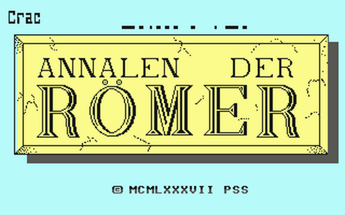 C64 GameBase Annalen_der_Römer PSS_(Personal_Software_Services) 1987