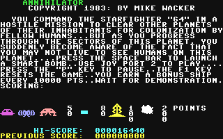 C64 GameBase Annihilator Victory_Software 1983