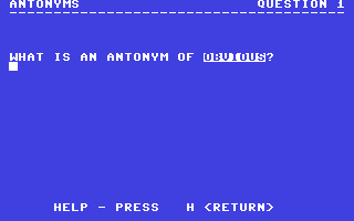 C64 GameBase Antonyms Commodore_Educational_Software 1983