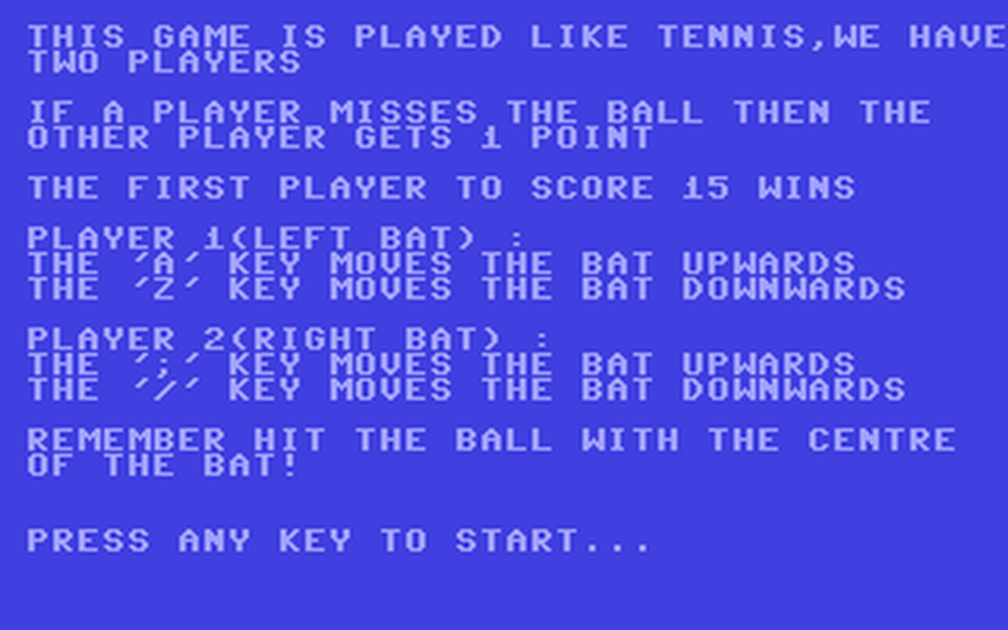 C64 GameBase Any_One_for_Tennis? Argus_Specialist_Publications_Ltd./PCT_(Personal_Computing_Today) 1984
