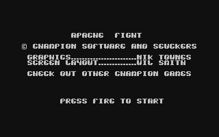 C64 GameBase Apache_Fight Champion_Software 1994