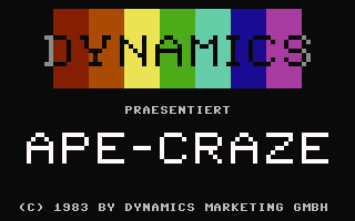 C64 GameBase Ape-Craze Dynamics_Marketing_GmbH 1983