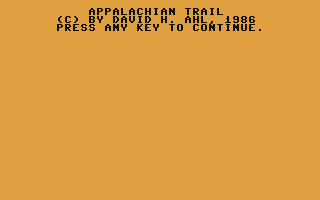 C64 GameBase Appalachian_Trail Microsoft_Press 1986