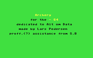 C64 GameBase Archery DCA/COMputer 1985