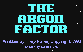 C64 GameBase Argon_Factor,_The Logyk_Software 1993