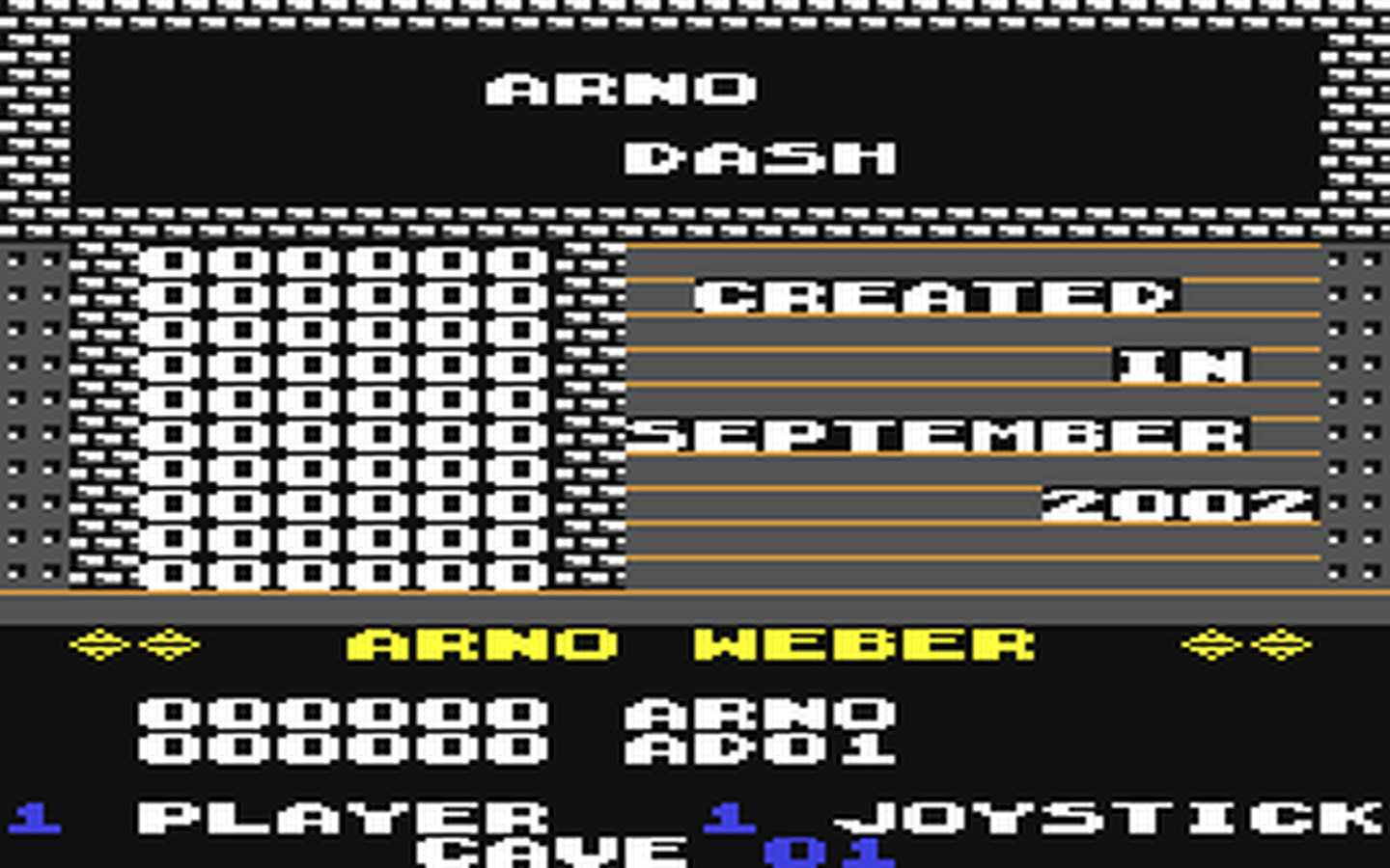 C64 GameBase Arno_Dash_01 (Not_Published) 2002