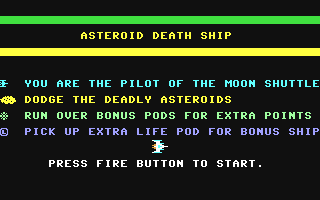 C64 GameBase Asteroid_Death_Ship Interface_Publications 1984
