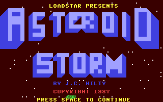 C64 GameBase Asteroid_Storm Loadstar/Softdisk_Publishing,_Inc. 1987