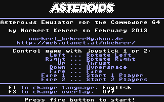 C64 GameBase Asteroids (Public_Domain) 2013