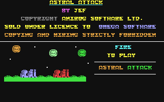 C64 GameBase Astral_Attack Omega_Software/Anirog_Software 1984