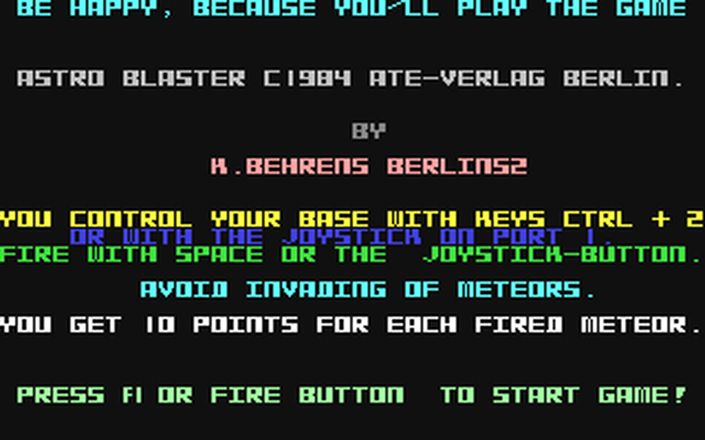 C64 GameBase Astro_Blaster (Not_Published) 1984