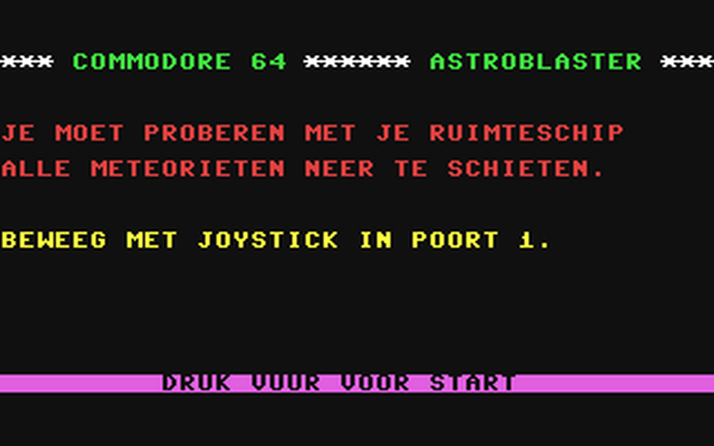 C64 GameBase Astroblaster Courbois_Software 1984