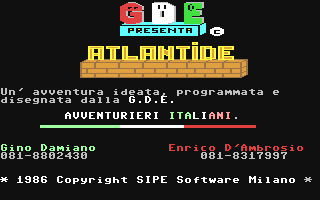 C64 GameBase Atlantide Edizioni_Societa_SIPE_srl./Adventure_64 1986