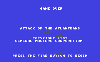 C64 GameBase Attack_of_the_Atlanteans K-Tek/K-Tel_Software_Inc. 1983