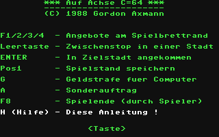 C64 GameBase Auf_Achse (Public_Domain) 1988
