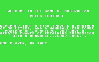 C64 GameBase Australian_Rules_Football Ballantine_Books 1985