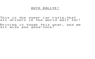 C64 GameBase Auto_Rallye! (Public_Domain) 1986